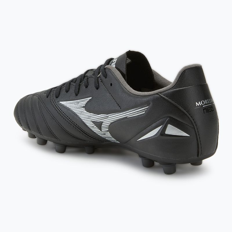 Vaikiški futbolo bateliai Mizuno Morelia Neo IV Pro AG black/galaxy silver 3