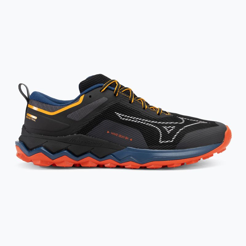 Vyriški bėgimo batai Mizuno Wave Ibuki 4 ebony/white/spicy orange 2