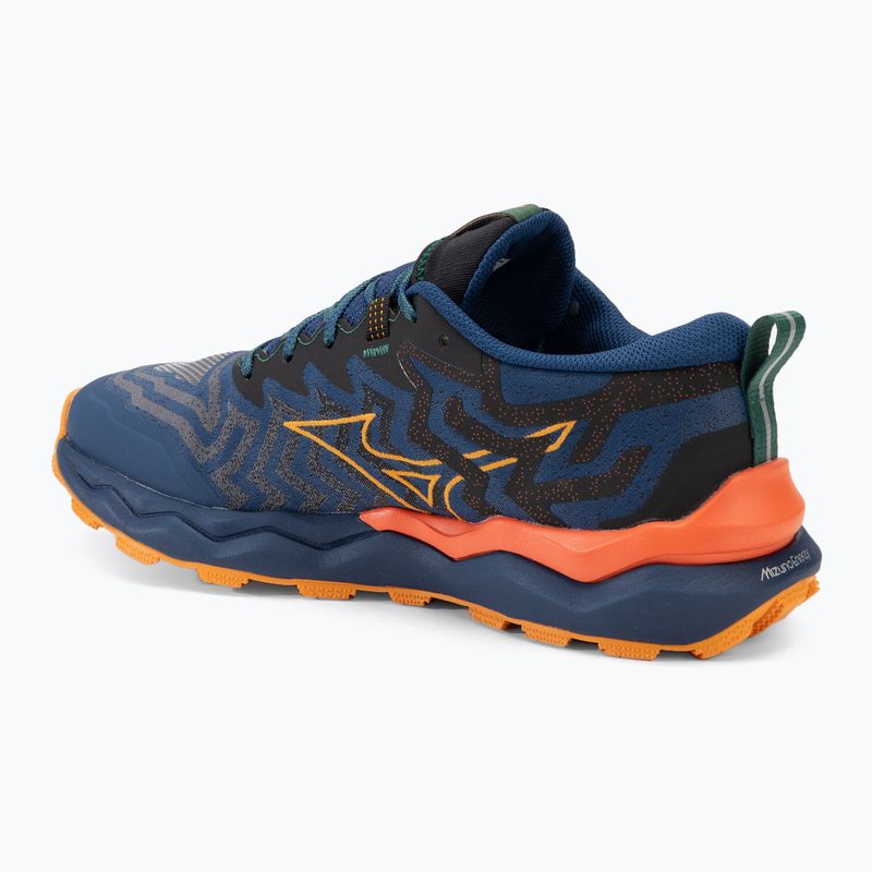 Moteriški bėgimo batai Mizuno Wave Daichi 8 estate blue/apricot/spicy orange 3