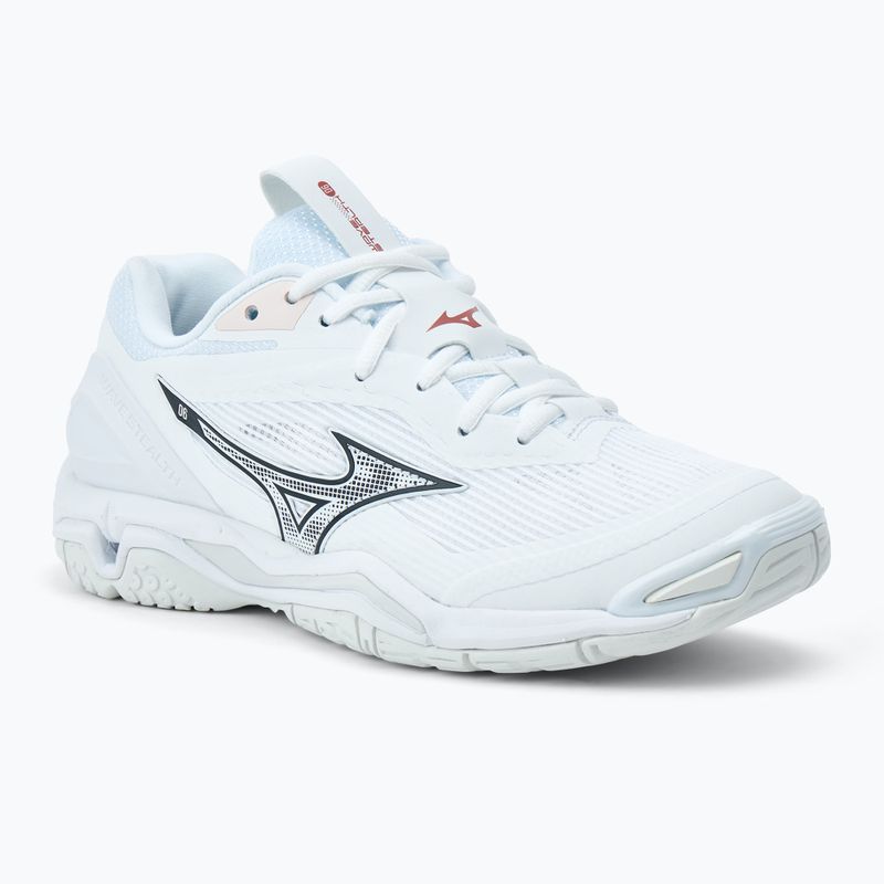 Moteriški rankinio bateliai Mizuno Wave Stealth 6 white/aleutian/cloud pink