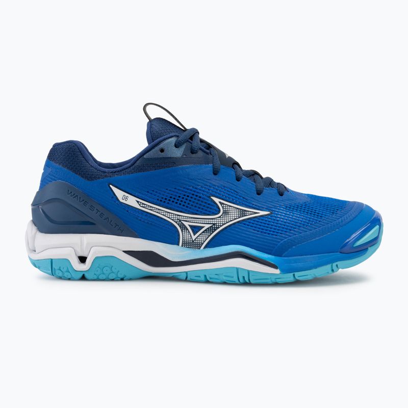 Vyriški rankinio bateliai Mizuno Wave Stealth 6 mugen blue/white/estate blue 2