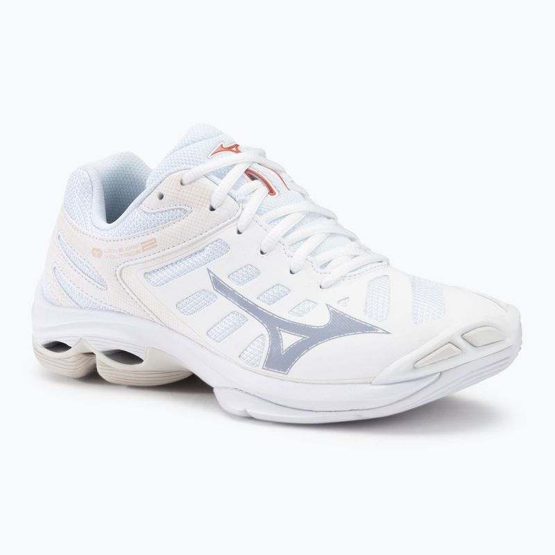 Moteriški tinklinio batai Mizuno Wave Voltage 2 white/aleutian/cloud pink