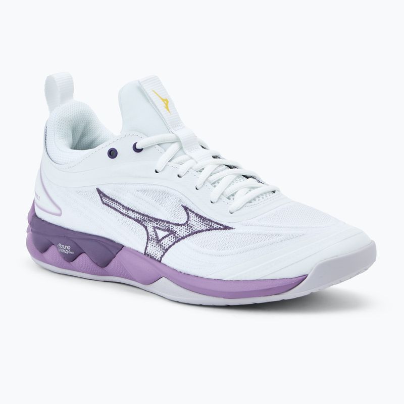 Moteriški tinklinio batai Mizuno Wave Luminous 3 white/patrician purple/quince