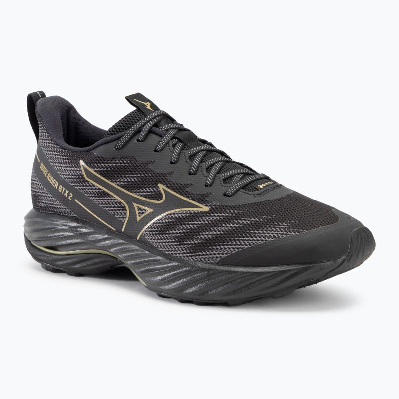 Vyriški bėgimo batai Mizuno Wave Rider GTX 2 black/golden halo/quiet shade