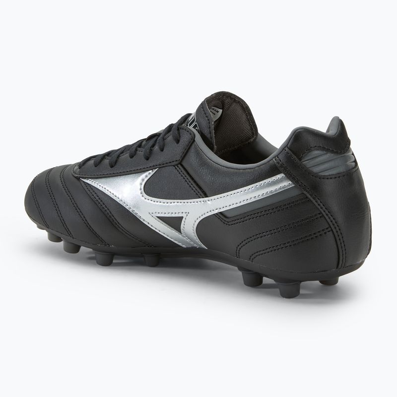 Vaikiški futbolo bateliai Mizuno Morelia II Pro AG black/galaxy silver/dark shadow 3