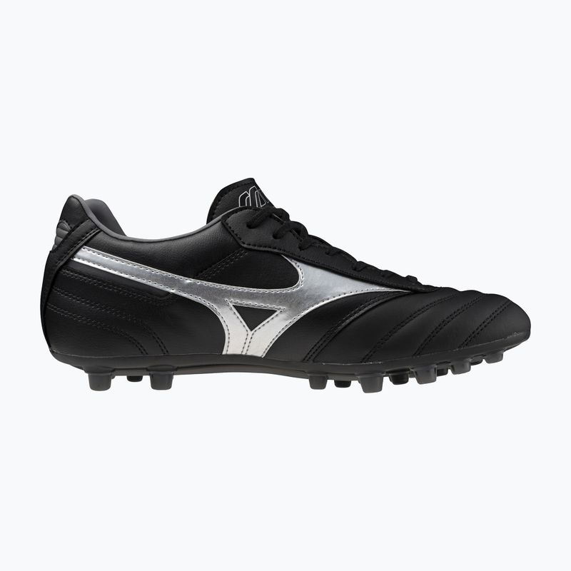 Vaikiški futbolo bateliai Mizuno Morelia II Pro AG black/galaxy silver/dark shadow 9