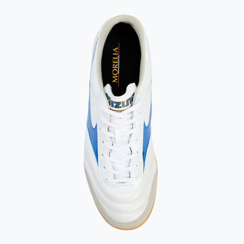 Vyriški futbolo batai Mizuno Morelia Sala Elite IN white/laser blue/gold 5