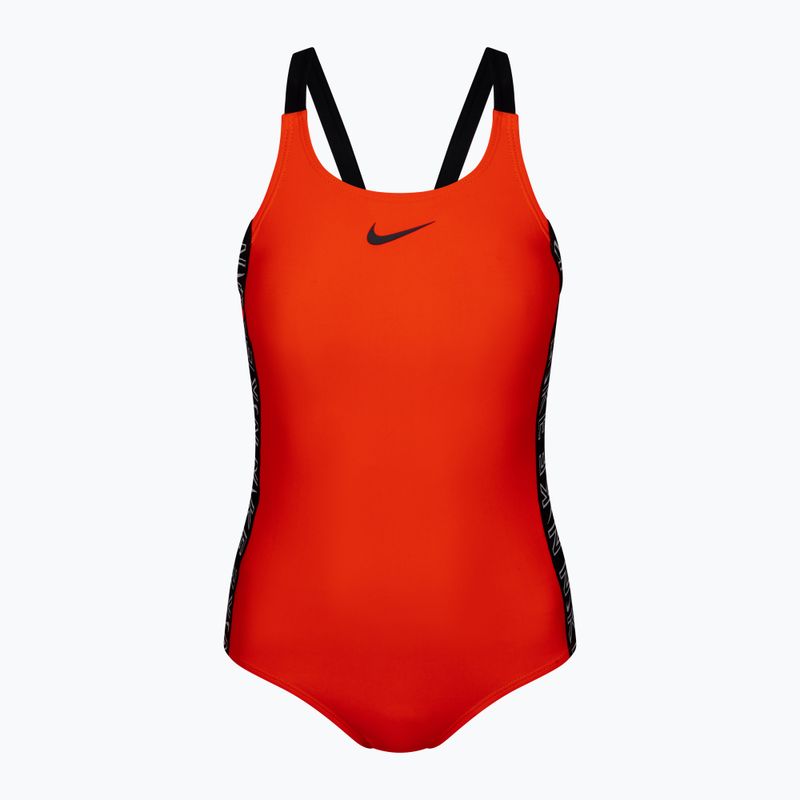 Vaikiškas vientisas maudymosi kostiumėlis Nike Logo Tape red NESSB758