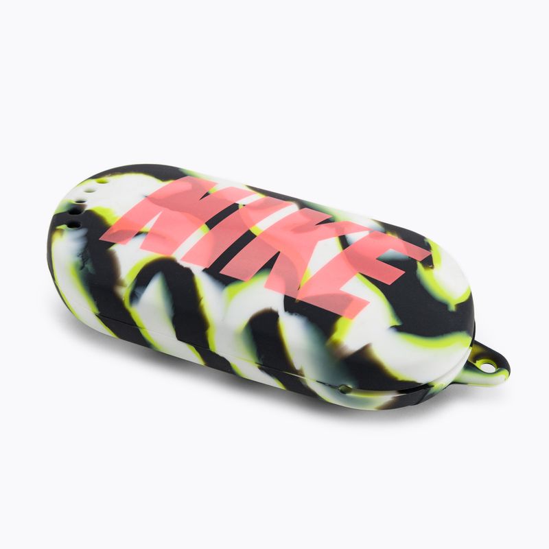 Nike plaukimo akinių dėklas, skirtas žaliai ir baltai spalvotiems plaukimo akiniams NESSB171-001