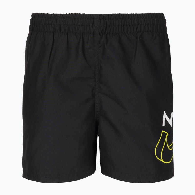 Nike Split Logo 4" Volley vaikų maudymosi šortai juodi NESSC786-001