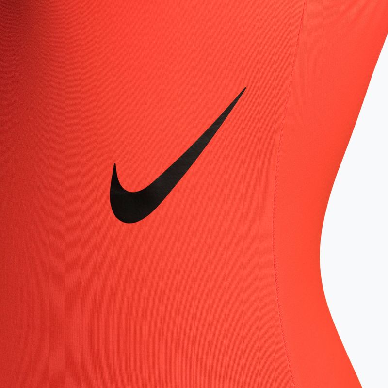 Nike Sneakerkini U-Back moteriškas vientisas maudymosi kostiumėlis oranžinis NESSC254-631 6