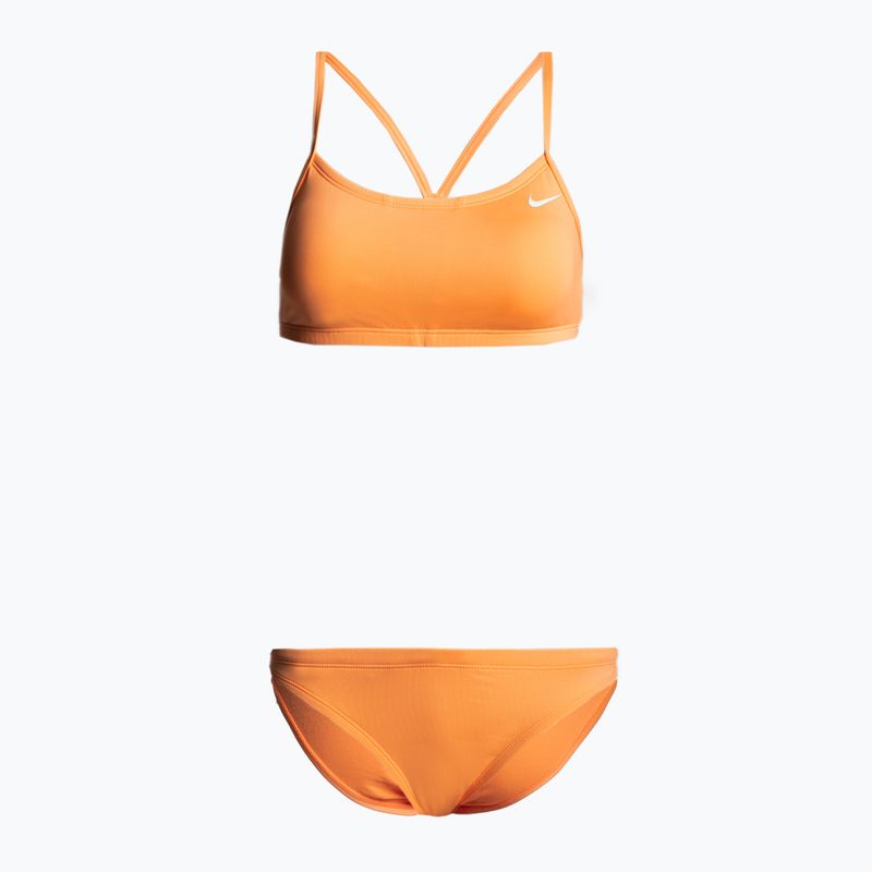 Moteriškas dviejų dalių maudymosi kostiumėlis Nike Essential Sports Bikini orange NESSA211-832