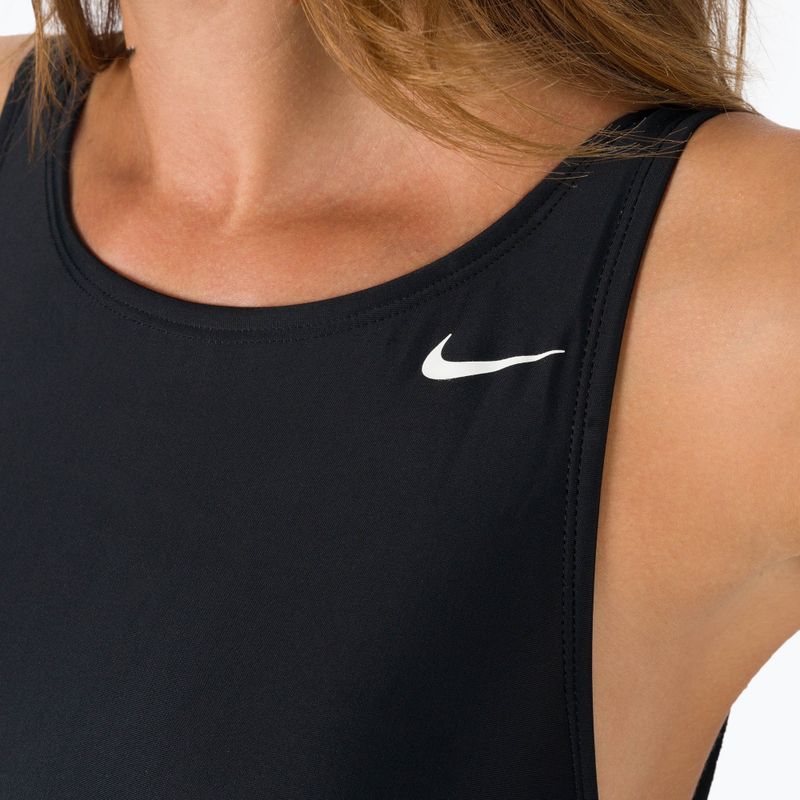 Nike Hydralock Sculpt U-Back moteriškas vientisas maudymosi kostiumėlis juodas NESSC200-001 7