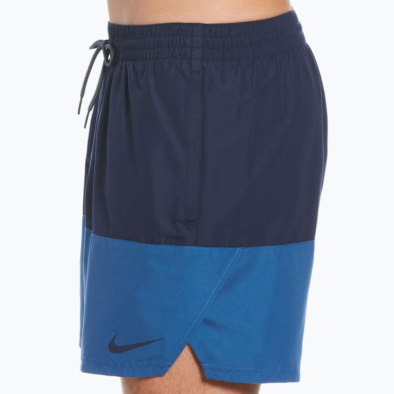 Vyriški maudymosi šortai Nike Split 5" Volley tamsiai mėlyni NESSB451-444 6