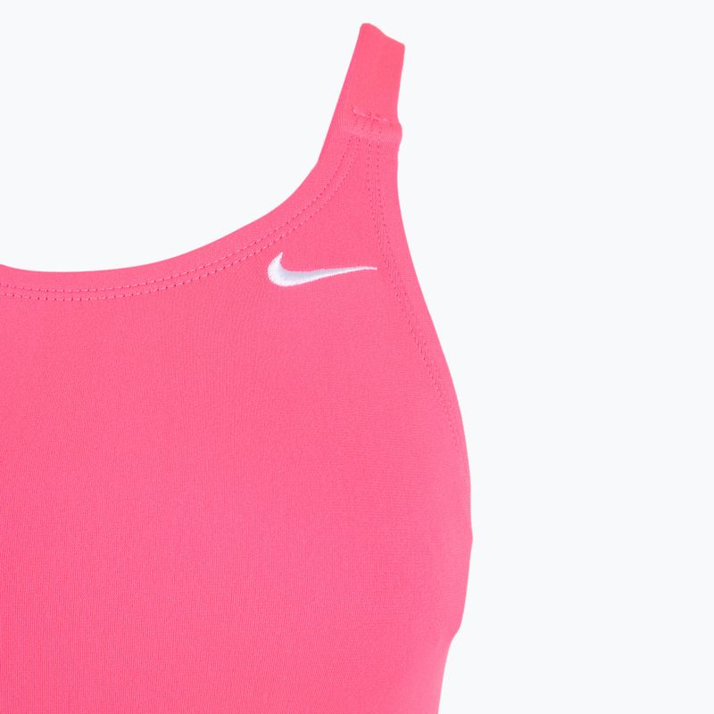 Moteriškas vientisas plaukimo kostiumas Nike Hydrastrong Solid Fastback hyper pink 3
