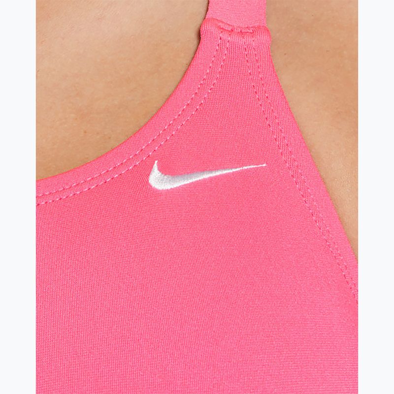 Moteriškas vientisas plaukimo kostiumas Nike Hydrastrong Solid Fastback hyper pink 4