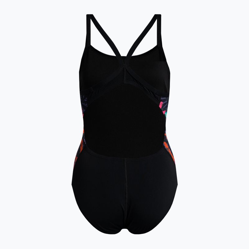 Moteriškas vientisas maudymosi kostiumėlis Nike Multiple Print Racerback Splice One black NESSC051-001 2