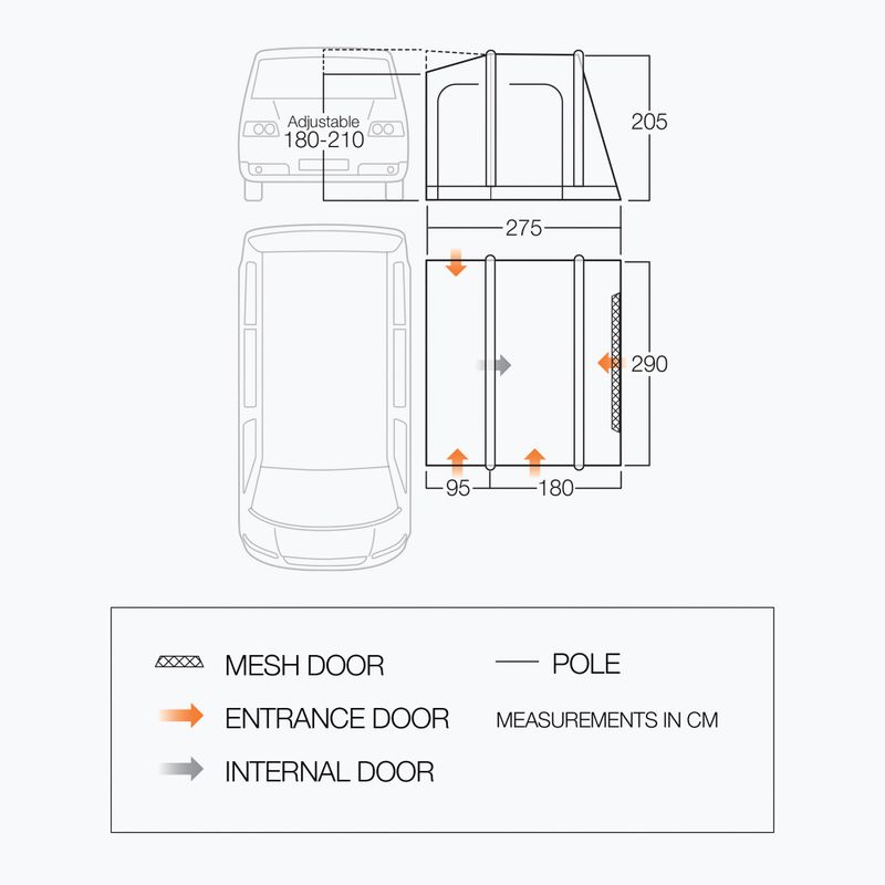 Pavėsinė Vango Faros II Low 2