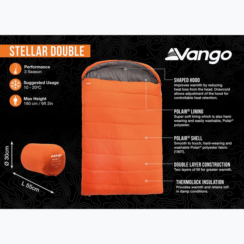 Miegmaišis Vango Stellar Double harissa 9