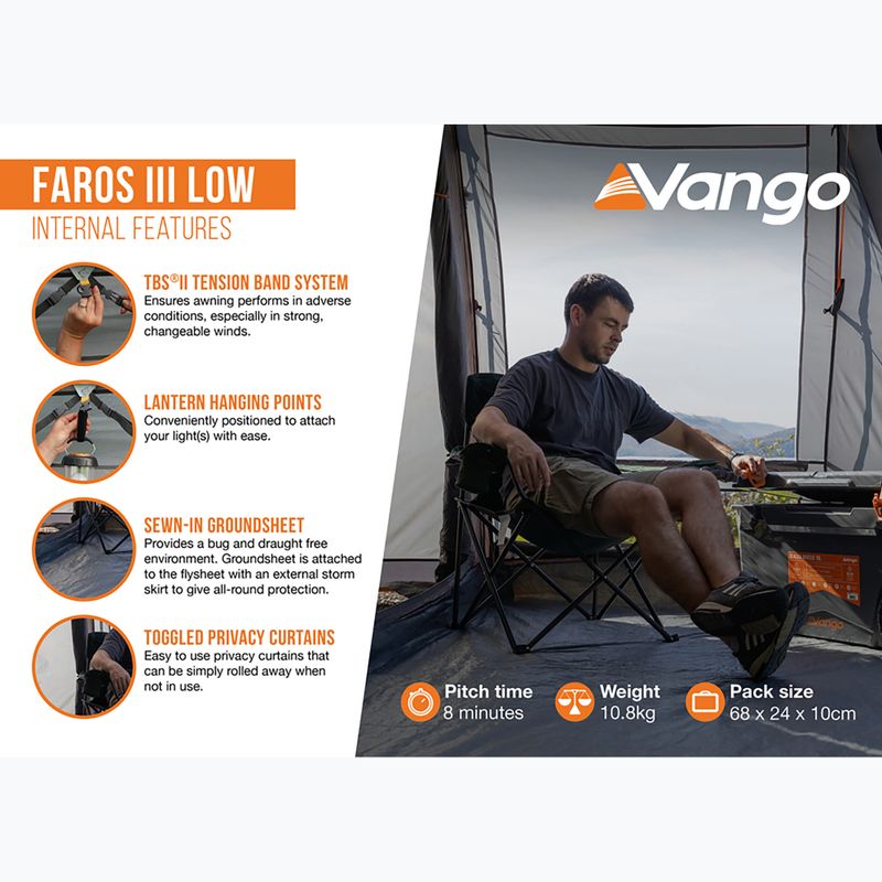 Prieangaris prie kemperio Vango Faros II Low smoke 12