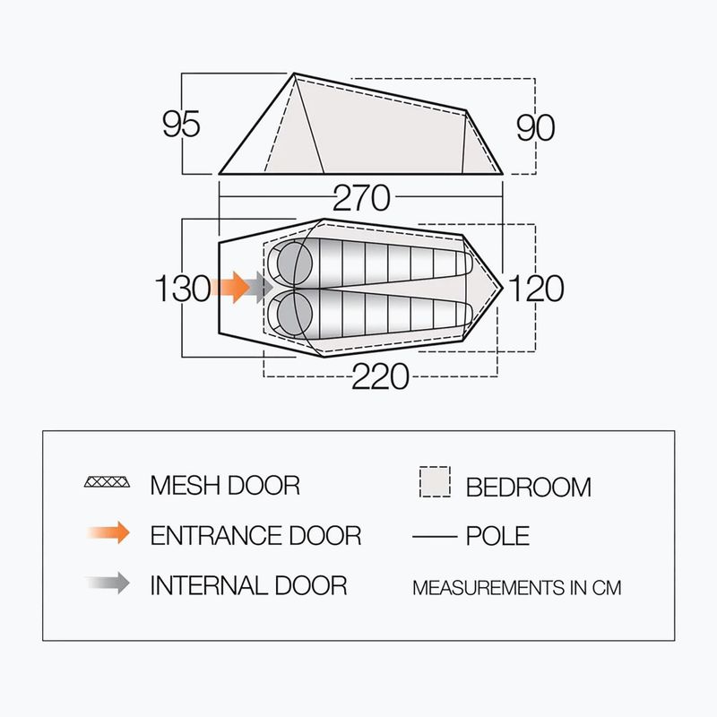 Žyginė palapinė 2-osobowy Vango Soul 200 peridot green 2