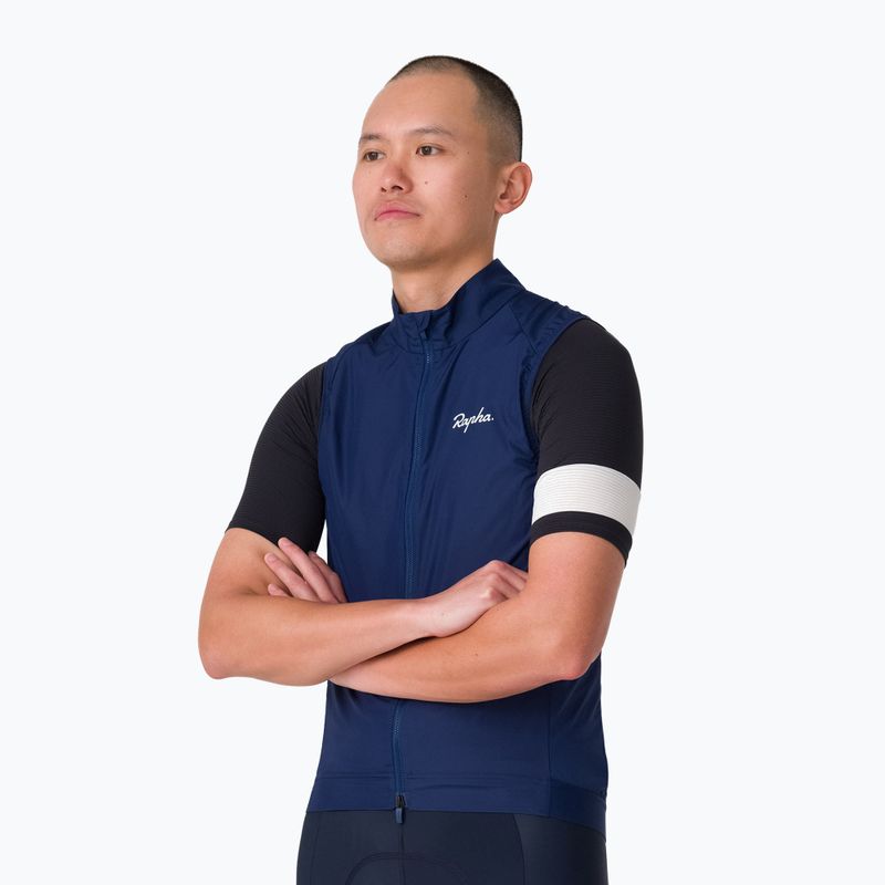 Vyriška dviračių liemenė Rapha Core Gilet Navy/White 2