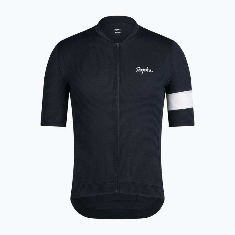 Vyriški dviračių marškinėliai Rapha Core Lightweight Jersey black/white 5