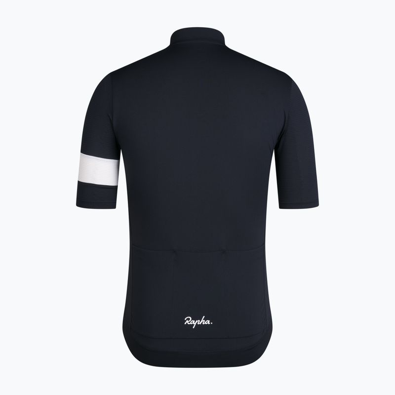 Vyriški dviračių marškinėliai Rapha Core Lightweight Jersey black/white 6