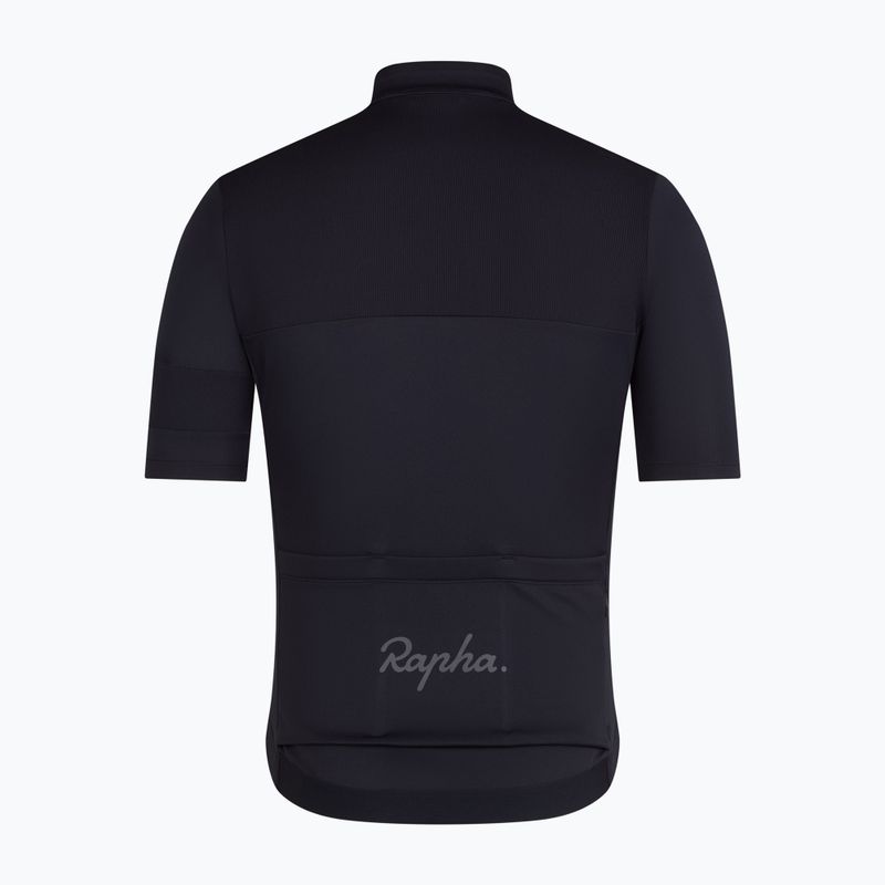 Vyriški dviračių marškinėliai Rapha Brevet Element Jersey black/dark grey 6