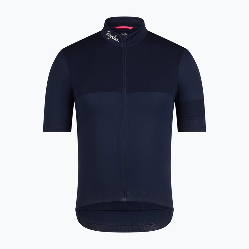 Vyriški dviračių marškinėliai Rapha Brevet Element Jersey dark navy/white 5