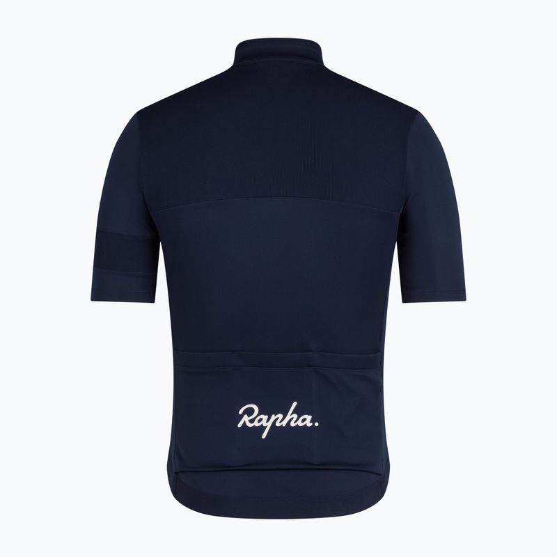 Vyriški dviračių marškinėliai Rapha Brevet Element Jersey dark navy/white 6