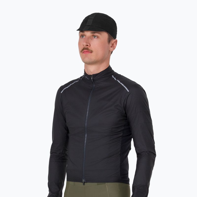 Vyriška dviračių striukė Rapha Brevet Element Wind Jacket black/grey 2