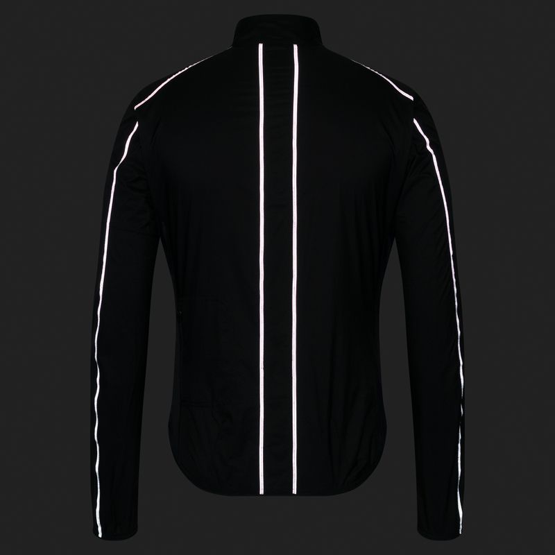 Vyriška dviračių striukė Rapha Brevet Element Wind Jacket black/grey 8