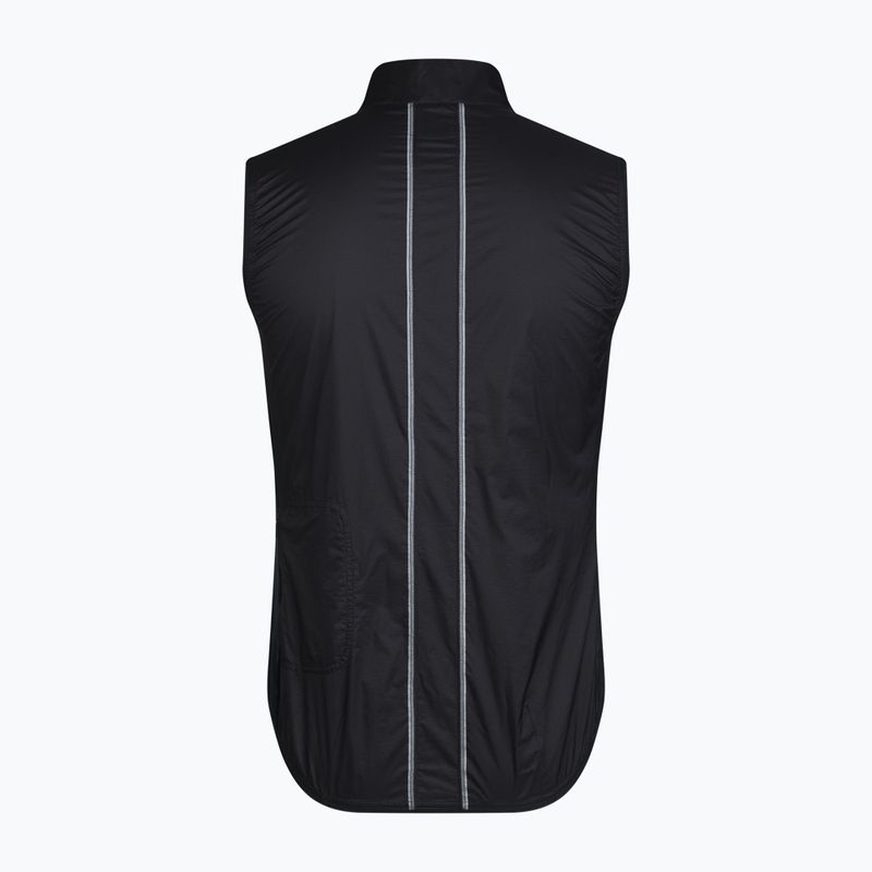 Vyriška dviračių liemenė Rapha Brevet Element Wind Gilet black/grey 6