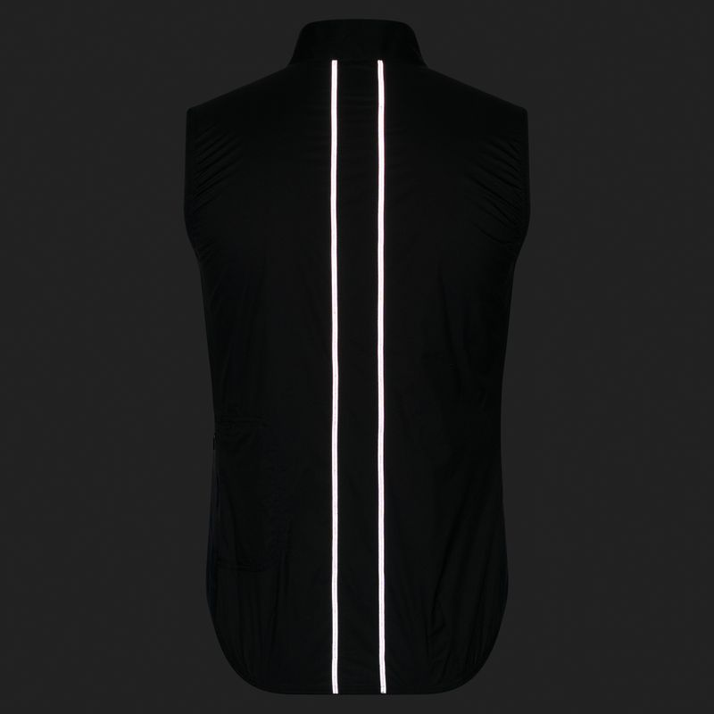 Vyriška dviračių liemenė Rapha Brevet Element Wind Gilet black/grey 8