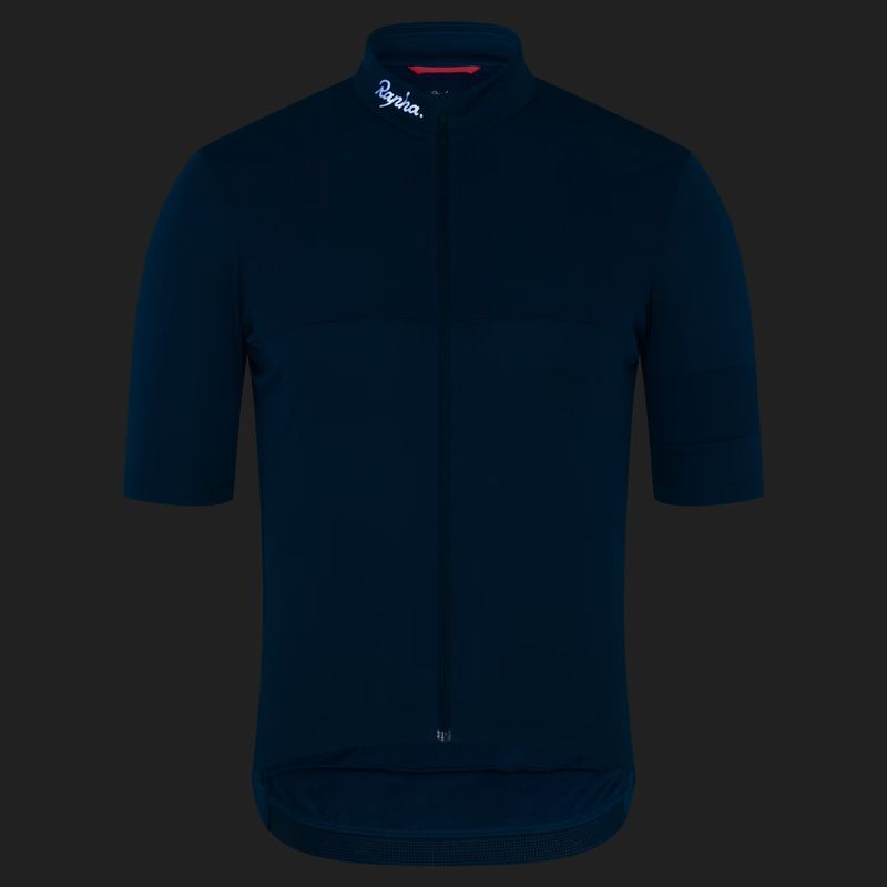 Vyriški dviračių marškinėliai Rapha Brevet Element Jersey jewelled blue/navy 3