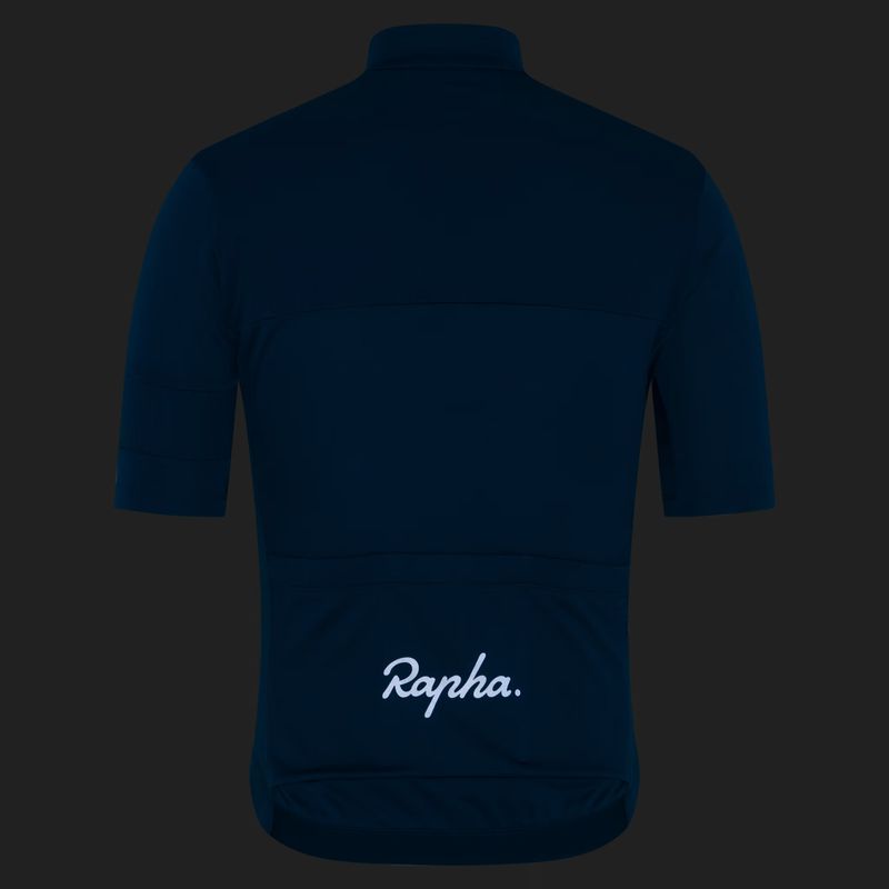 Vyriški dviračių marškinėliai Rapha Brevet Element Jersey jewelled blue/navy 4