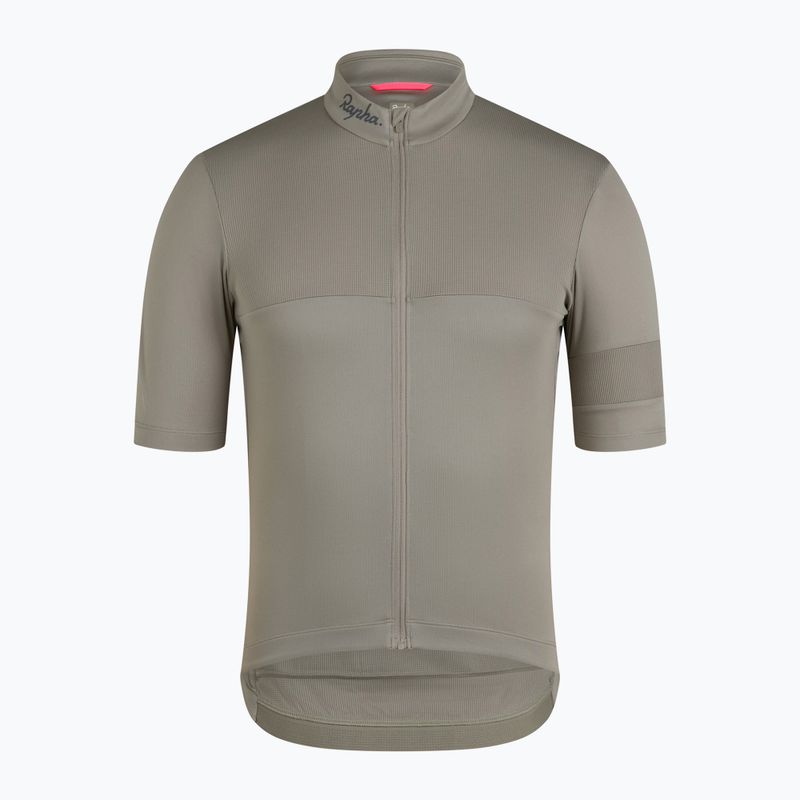 Vyriški dviračių marškinėliai Rapha Brevet Element Jersey khaki/black 3