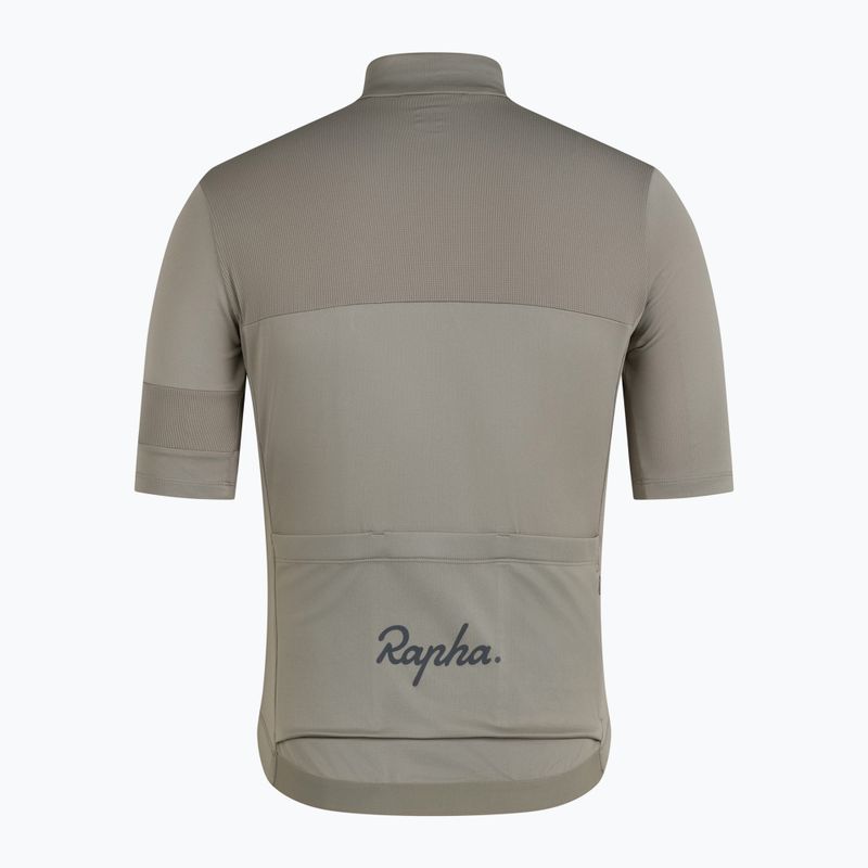 Vyriški dviračių marškinėliai Rapha Brevet Element Jersey khaki/black 4