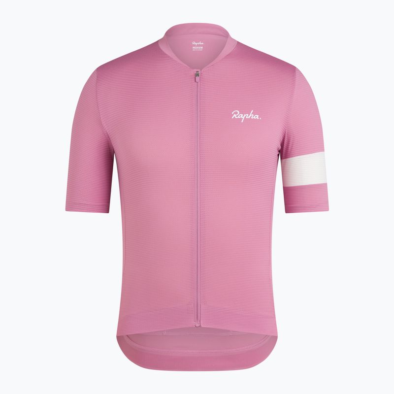 Vyriški dviračių marškinėliai Rapha Core Lightweight Jersey dusty mauve/white 5