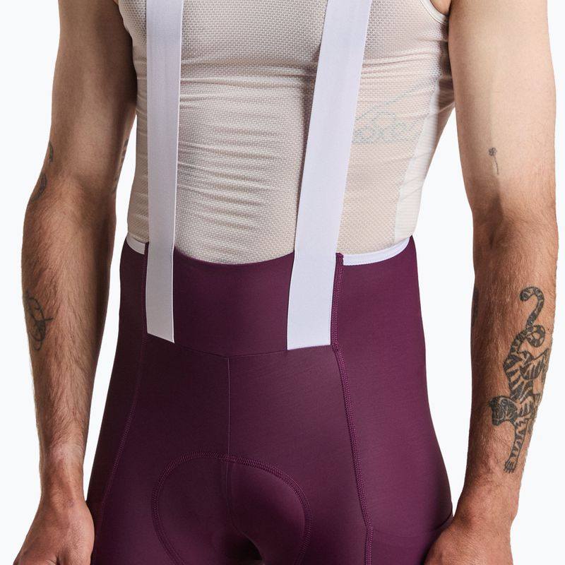 Vyriški dviračių šortai Rapha Brevet Element Cargo Bib Shorts plum/white 3