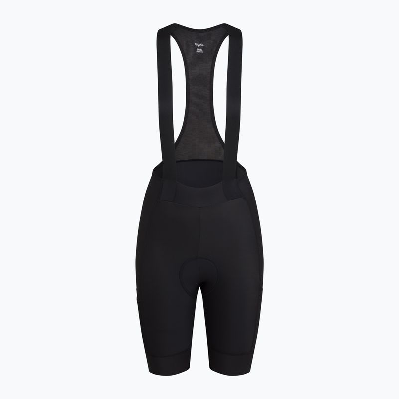 Moteriški dviračių šortai Rapha Brevet Element Cargo Bib Shorts black/white