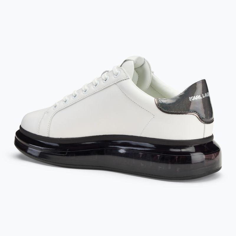 Vyriški batai KARL LAGERFELD Kapri Kushion white leather w/black 3