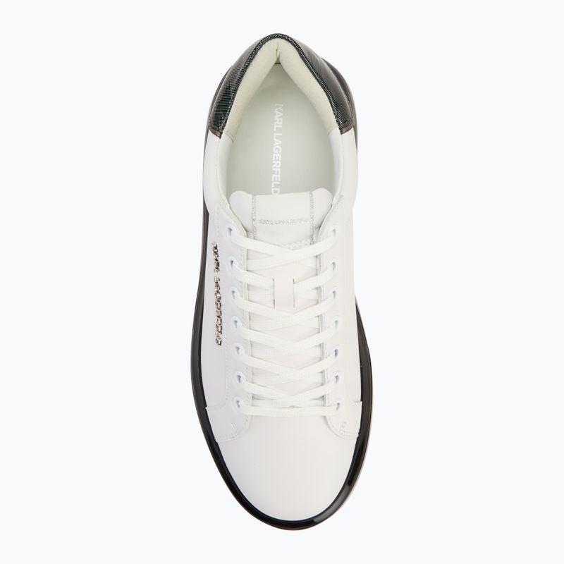 Vyriški batai KARL LAGERFELD Kapri Kushion white leather w/black 5