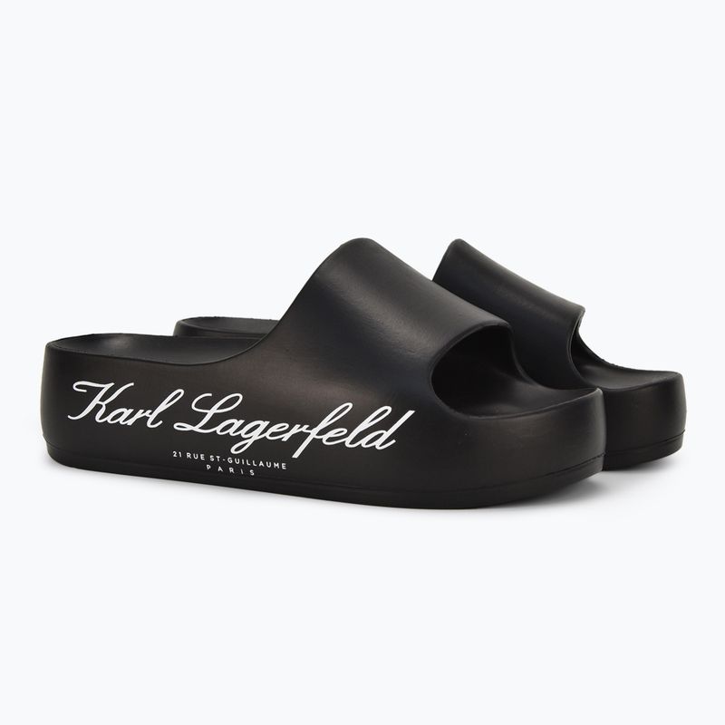Moteriškos šlepetės KARL LAGERFELD Kobo II Hotel Logo black eco eva 2