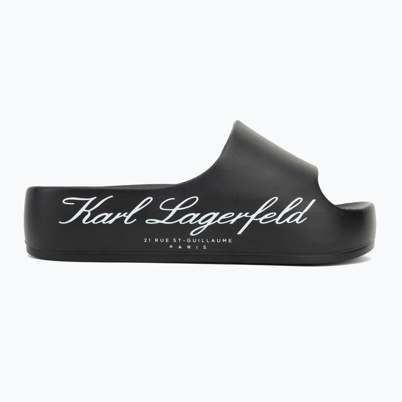 Moteriškos šlepetės KARL LAGERFELD Kobo II Hotel Logo black eco eva 2