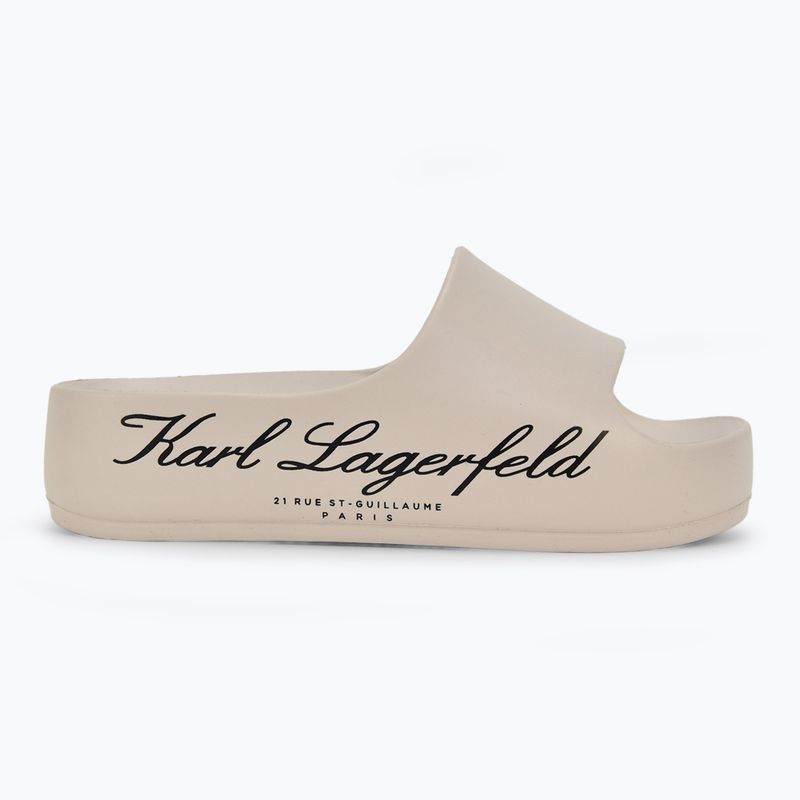 Moteriškos šlepetės KARL LAGERFELD Kobo II Hotel Logo off white eco eva