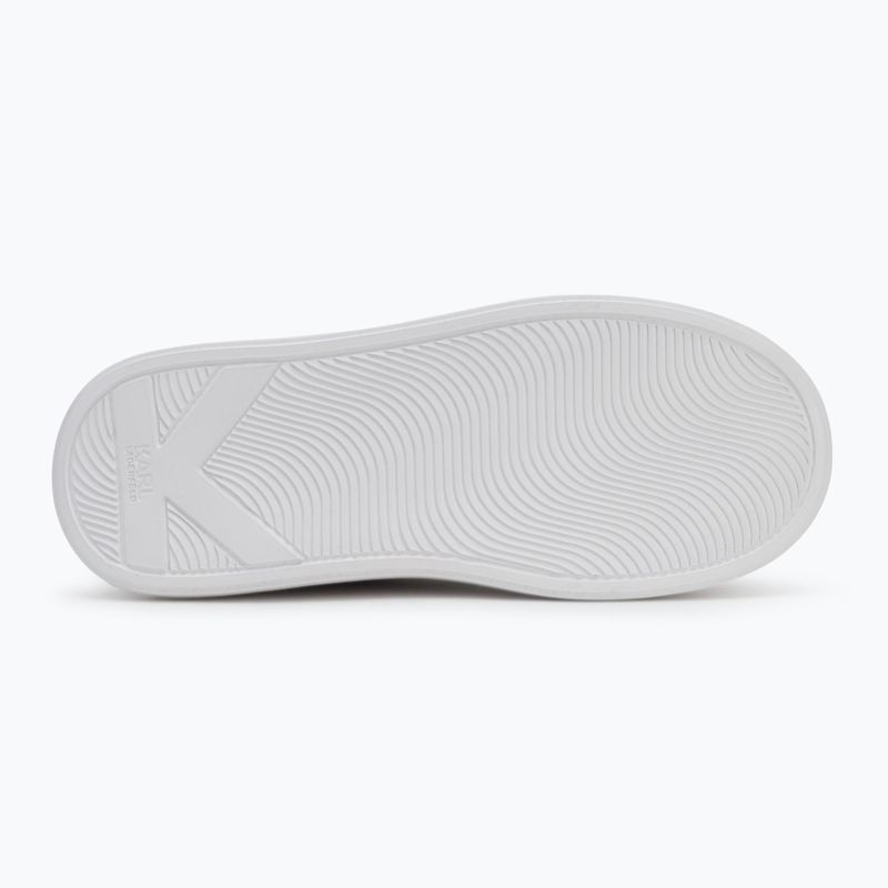 KARL LAGERFELD moteriški batai Anakapri Signia white leather w/silver 4