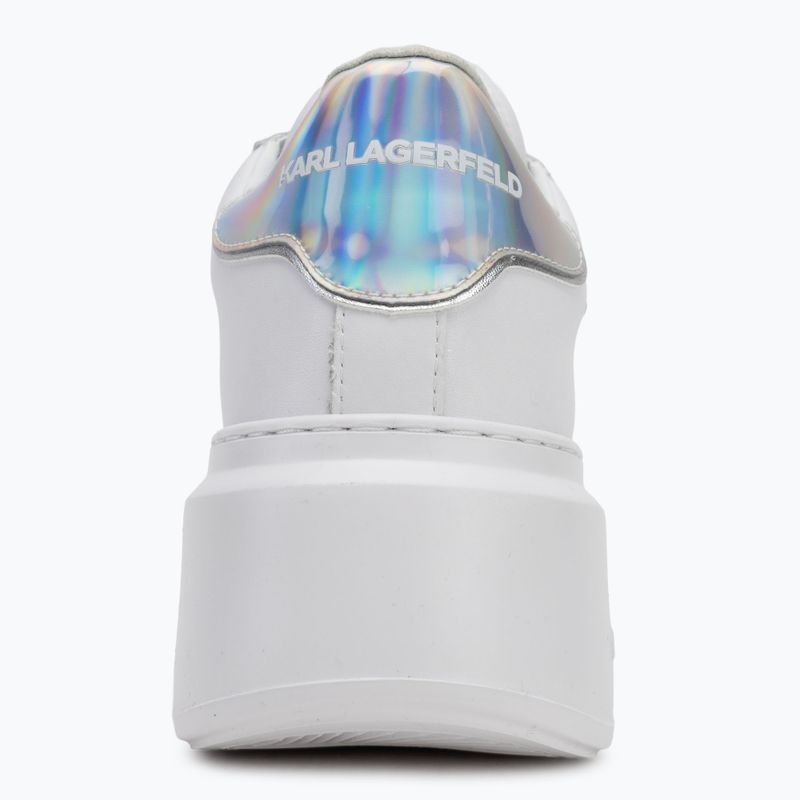 KARL LAGERFELD moteriški batai Anakapri Signia white leather w/silver 6