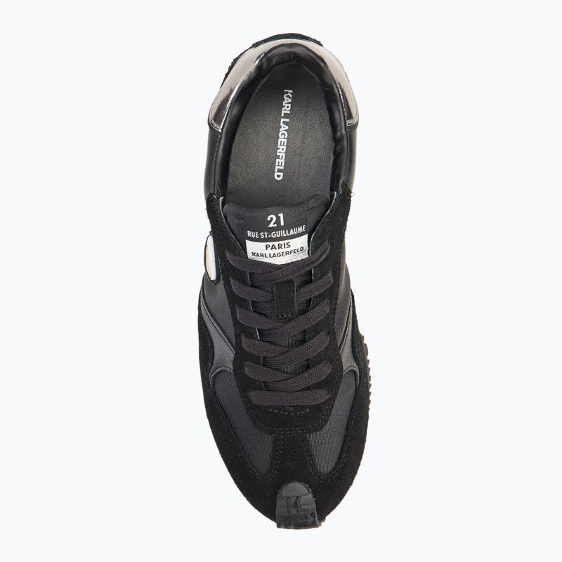 Moteriški batai KARL LAGERFELD Velocette Embro Nft black leather/textile 5